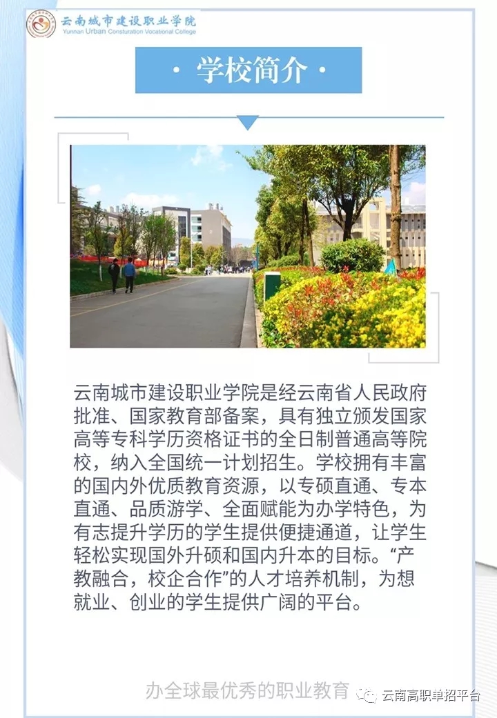 云南城市建设学院2020年单独招生简章