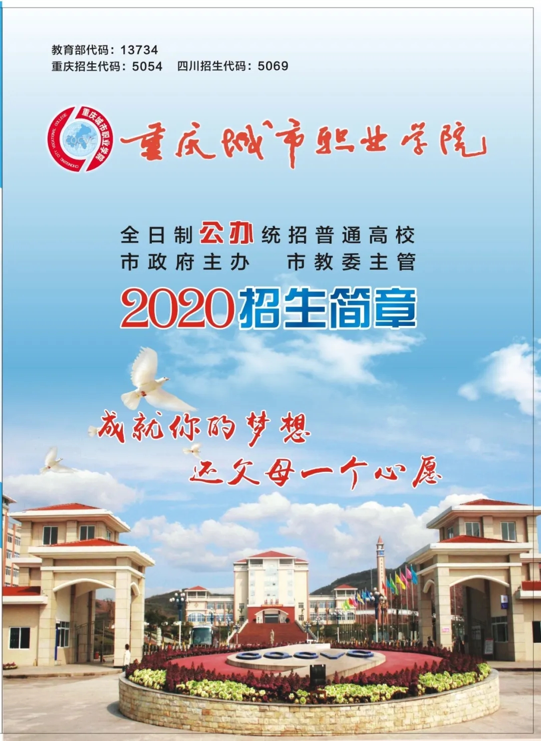 重庆城市职业学院2020年高职分类考试招生简章