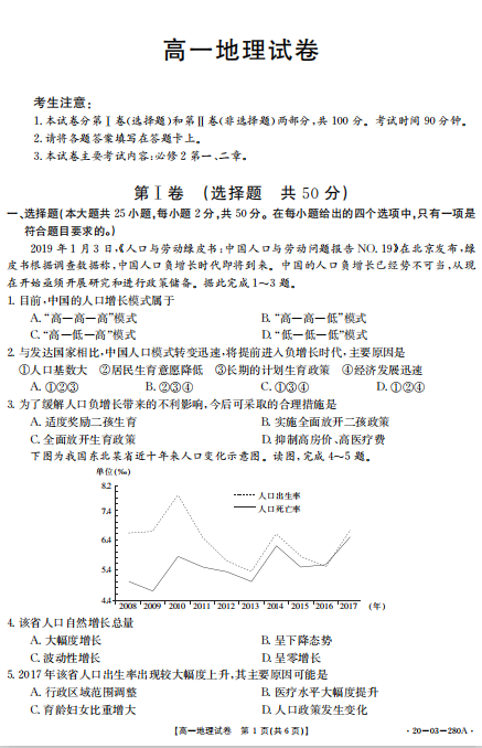 2020úʡl(xing)иһW(xu)ھ¿ԇ}d棩