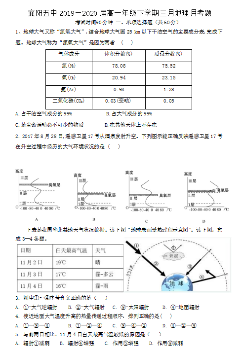 2020úʡиһW(xu)ھ¿ԇ}DƬ棩1