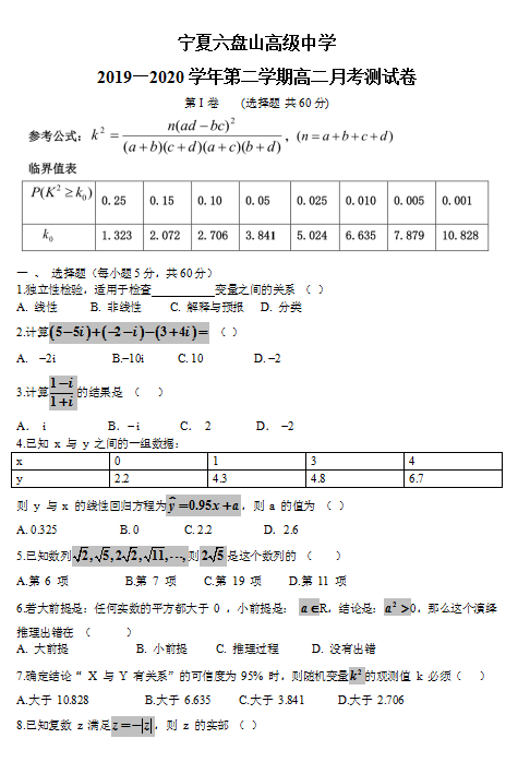 2020ÌP(pn)ɽЌW(xu)߶(sh)W(xu)W(xu)ھ(xin)¿ԇ}DƬ棩1