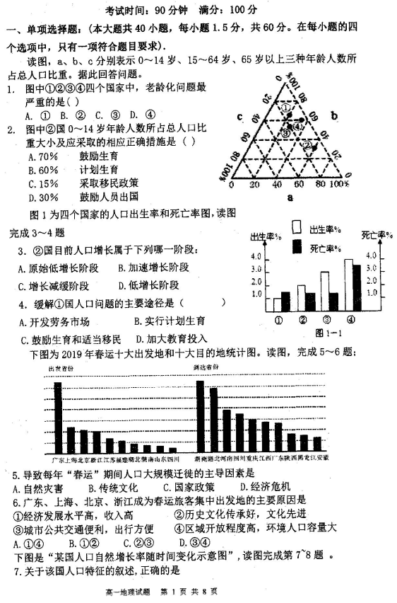 2020ʡ̵W(xu)УһW(xu)ԇ}