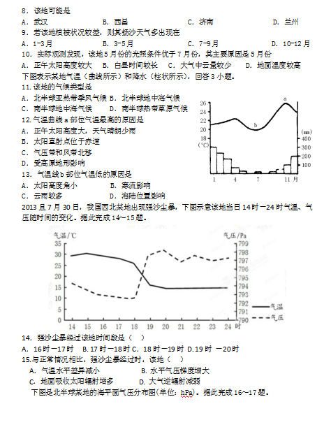 2020úʡʩݰ͖|hڶ߼(j)ЌW(xu)һW(wng)n|(zh)zy(c)ԇ}DƬ棩2