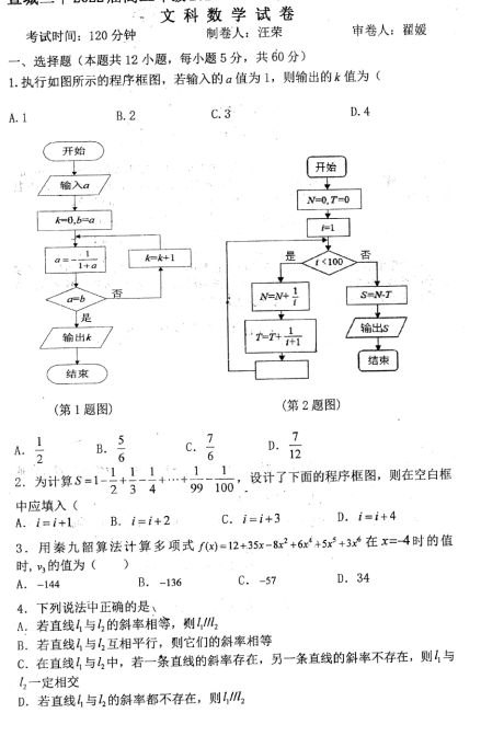 2021ðʡǶи߶һW(xu)ĿƔ(sh)W(xu)һ¿ԇ}d棩