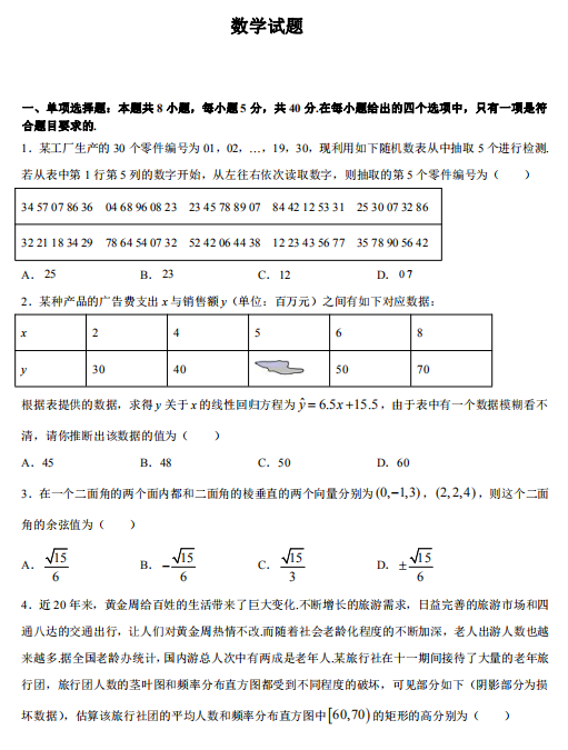 2021úӱʡв^еһЌW(xu)߶όW(xu)ڔ(sh)W(xu)һ¿ԇ}d棩