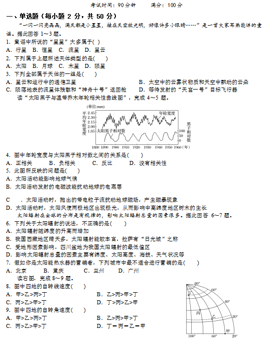 2021FʡˮЌW(xu)һόW(xu)ڵһ¿ԇ}DƬ棩1