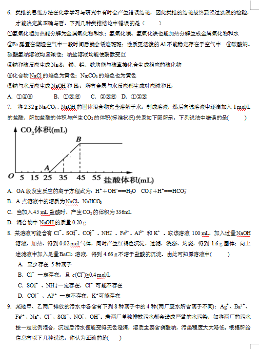 2021ýʡ߰ЌW(xu)һW(xu)Џ(f)(x)ԇ}һDƬ棩2