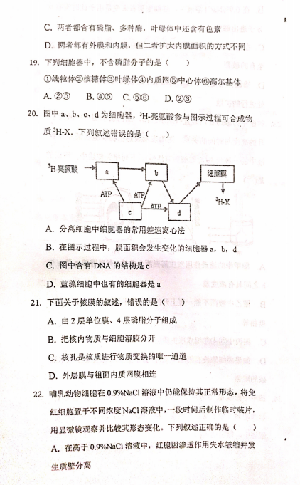 2021кƽ^(q)ʮЌW(xu)һόW(xu)пԇԇ}DƬ棩6