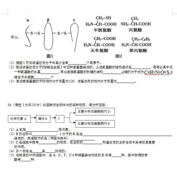 2021ýʡ˴еھЌW(xu)һόW(xu)һ¿ԇ}DƬ棩5