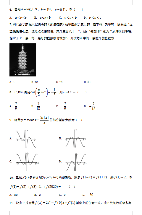 2021Ì¡¿hЌW(xu)όW(xu)ĿƔ(sh)W(xu)¿ԇ}DƬ棩2