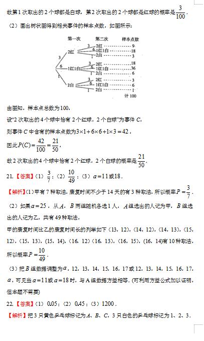 2021˽AڶԸһ(sh)W(xu)ʮ¸ͬӖ(xn)ԇ}𰸣DƬ棩10