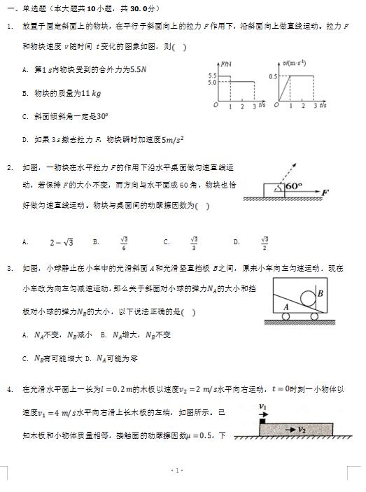 2021øʡ̩һЌW(xu)όW(xu)ڶAοԇ}d棩